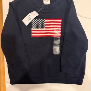 GAP Kids Navy Sweater with American Flag